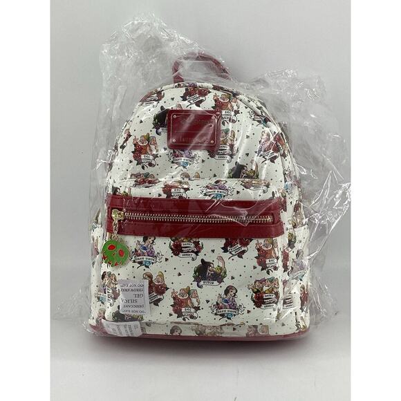 Loungefly Disney Snow White and The 7 Dwarfs Tattoo Exclusive Mini Backpack NWT main image 5
